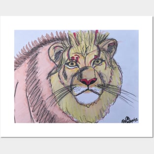 Lion Bright Eyes Posters and Art